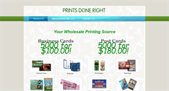 Desktop Screenshot of printsdoneright.com