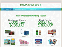 Tablet Screenshot of printsdoneright.com